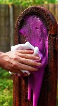 “Satisfying Rust Removal on Iron Gate 🧼✨ (Full Restoration)” #rustremoval