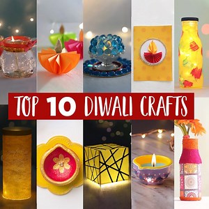 40K views · 898 reactions | Top 10 DIwali Crafts | Festive Decor...