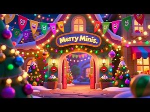 ABC Christmas Song for Kids | Learn Alphabet | Merry Minis