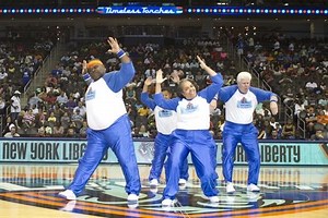 WATCH: MTA driver gets his groove on with the Timeless Torches dance team for the Liberty
