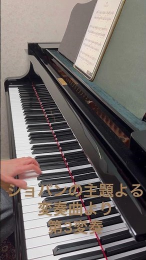 ショパンの主題による変奏曲より第3変奏(モンポウ) 太田胃散CM曲を左手のみで弾く♡