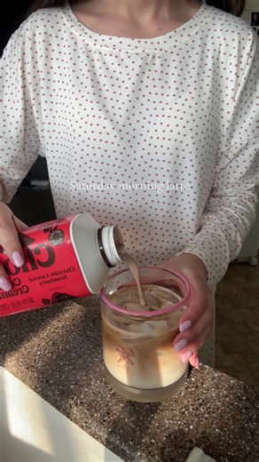 Finally got my hands on the chocolate covered strawberry creamer 🍓 #morningroutine #morningcoffee #homecafe #coffeerecipe