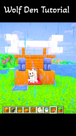 [HD+]Wolf house tutorial 😻#minecraft #viral #gaming #minecraftshorts