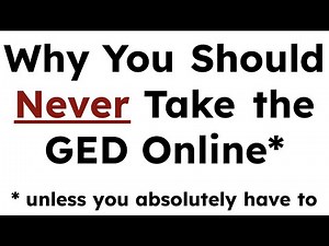 Why You Should Never Take the GED Online