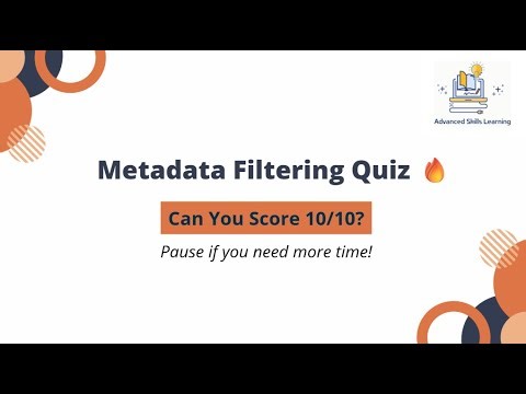Metadata Filtering Quiz | Test Your Vector Search Skills in 3 Minutes