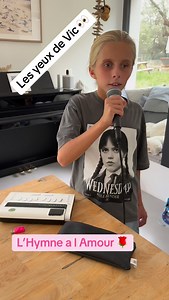 13K views · 3.6K reactions | L’hymne à l’amour ♥️ @edith_piaf_fan #musique #chant #lesyeuxdevic #enfant #aveugle #cover | Les Yeux de Vic | Facebook