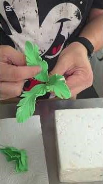 Gumpaste Palm Tree #cake #cakedecorating #caketok #gumpaste