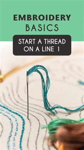 🪡 A while ago I showed you how to start a thread when filling a shape and many of you found it useful. Today I wanna share with you one of my methods of starting a thread when stitching a line. Is this the method you use in your embroidery projects? Let me know in the comments below 👇🏼👇🏼👇🏼#embroideryvideos #howtoembroider #embroiderytutorials #tiktokembroiderers #beginnersembroidery #modernembroideryart