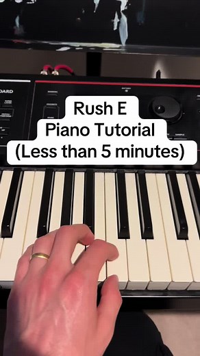 Rush E piano tutorial! Check out this easy to follow piano tutorial on how to play Rush E by sheet music boss. This is just part 1 so comment if you would like me to continue this with a part 2. #rushe #pianotutorial #easypiano #pianochallenge #beginnerpiano #pianolesson