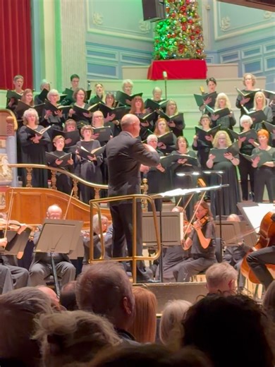 Dan Walker on Instagram: "Amazing performance of Handel’s Messiah from @huddersfieldchoral and the orchestra of @operanorth at Huddersfield Town Hall last night 🙌🙌🙌 Clip 1 - Hallelujah Chorus Clip 2 - Unto Us A Child Is Born So many talented musicians and singers. So cool to watch @deafmusicpaul sign the whole thing. He was born profoundly deaf but still pursued a career as a musician and founded a charity to help deaf people enjoy music. He was brilliant last night. @jamesburton_mus was cond