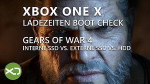 Xbox One X: Ladezeiten Vergleich: Gears of War 4 interne HDD vs. externe SSD vs. interne SSD