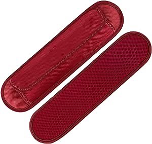 2 Pack Extra Thick Shoulder Strap Pad, Universal Replacement Shoulder Pad, for Shoulder Bags, Detachable Shoulder Strap Pad Pads Help Relieve Shoulder Pain(Sandwich Mesh-Red)