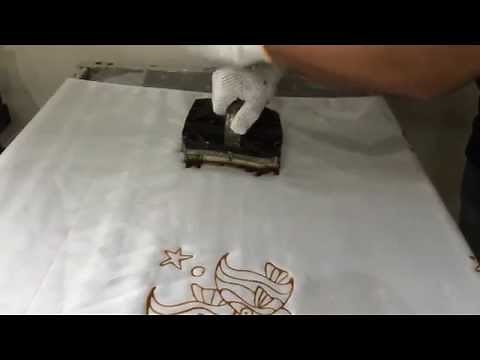 Malaysian block batik painting