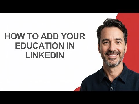 How To Add Your Education In Linkedin - KevinHowTo
