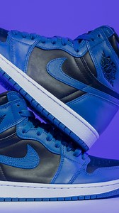 2.7K views · 55 reactions | How does the new Air Jordan 1 High OG “Dark Marina Blue” stack up against the vintage basketball shoe’s original and revered “Royal” colorway from 1985? Fresco breaks down the differences of each shoe in detailed fashion in this comparison video. https://bit.ly/34j5u4j | Stadium Goods | Facebook