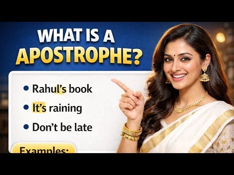 What is an Apostrophe? | Apostrophe for Kids with Examples