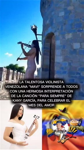 Frank Hernández on Instagram: "Febrero es conocido como el mes del amor, y María Virginia García «Mavi», la talentosa violinista venezolana, ha decidido dedicar un hermoso tema para celebrar este sentimiento tan especial. La canción que escogió es "Para Siempre" de Kany García, una melodía que habla sobre el amor eterno y el compromiso genuino. Con su violín, María Virginia @soymavimusic le da un toque único y emotivo a esta canción, capturando la esencia delicada y profunda de sus letras. "Para
