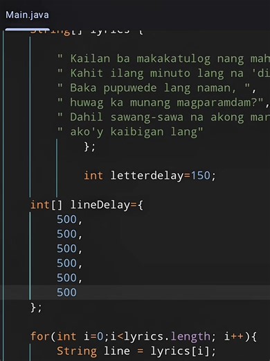 "Kaibigan Lang" #programming #java #lyrics #4u #fy