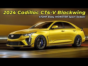 New 2024 Cadillac CT4-V Blackwing - Baby MONSTER Sport Sedan!