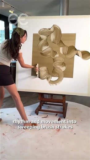 She Paints the Way Dancers Move