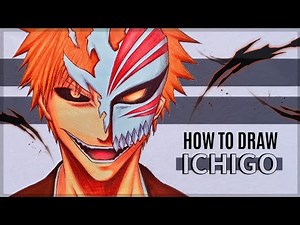 How to draw Hollow Ichigo (Step by Step) Bleach ブリーチ [Anime/Manga Drawing Tutorial for beginners]