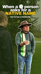 303K views · 12K reactions | Your native name came to me in a vision… along with a pounding headache洛 - #indigenous #nativeamerican #native #funny #foryou #comedy #nativehumor #humor | Eagle Blackbird | Facebook