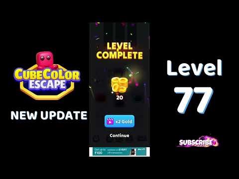 🎮 Cube Color Escape Level 77 Walkthrough 🧩 | SolutionGuruji