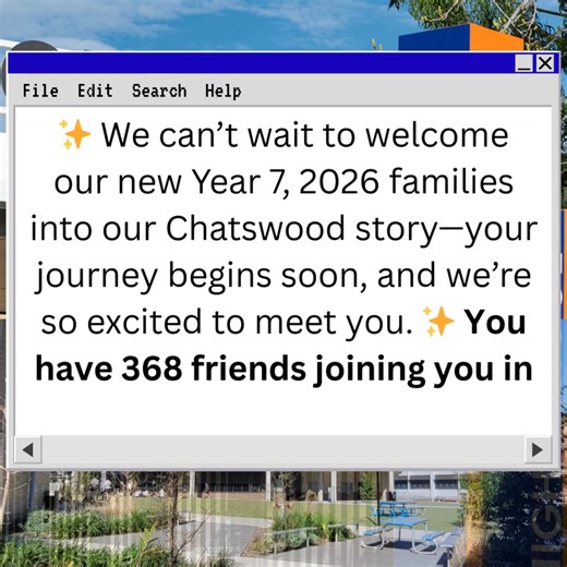 ✨ We’re excited to welcome our Year 7 cohort - currently 368 students strong. Here are a few moments from Orientation Day, where our peer support leaders guided future students and our teachers delivered introductory lessons. Thank you, Ms Fung, for the photos. We can’t wait to meet our new Year 7s. ✨ People shift suburbs, change routines, and make great sacrifices to join our school —and we respect and honour that. You’re stepping into one of the best schools in the state. Welcome to Team Chats