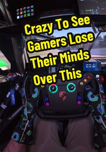 Gamers spend thousands on skins in a video game but lose their mind when when I wear gloves in my sim rig… #simracing #racingsimulator #gamingsetup #gamers #makeitmakesense
