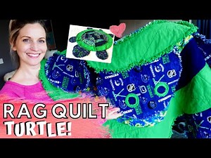 ANIMAL RAG QUILT TURTLE TUTORIAL! How to make a Simplicity animal Rag Quilt /BEGINNER SEWING PROJECT