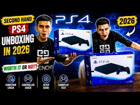 Used PS4 Unboxing + Setup in 2026 🔥 Budget Gaming Console Review