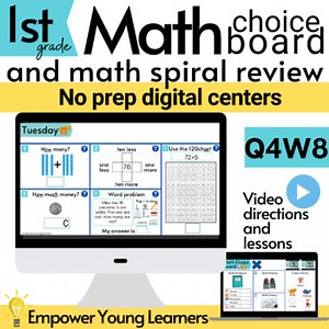 Digital Math Centers and Spiral Review Quarter 4 Week 8
