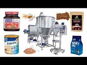 Multifunction Semi Automatic Powder Mixing and Filling Machine Line