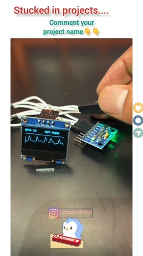 Arduino Pulse Sensor Project ❤️ | Real Time Heart Beat Monitor 🔥 | Robomaa Automations #robotics