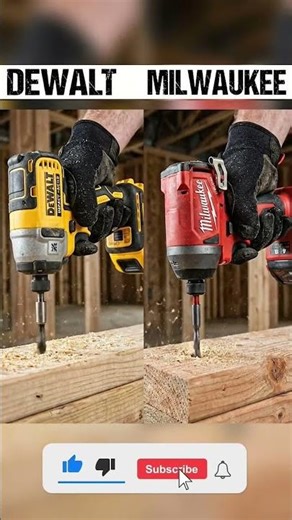 DeWALT vs Milwaukee 🔥 Which Drill Is Faster? | Real Power Test #impactdriver