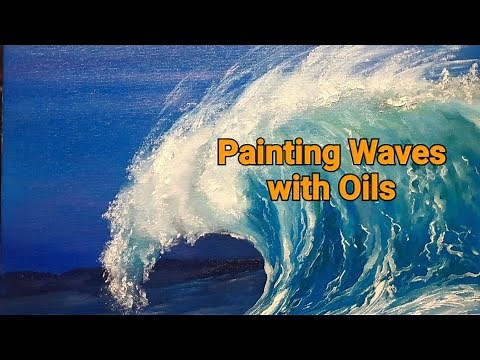 Painting a wave with Oil paints