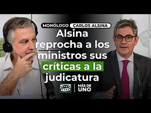 Alsina points out the serious allegations against Puente and Bolaños in his monologue: "Repeat of...