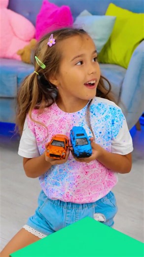 🚗🍭 Car Wash for Kids | Fun DIY Cleaning Activity #shorts #kids