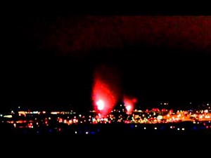 San Diego Fireworks Malfunction, July 4th 2012
