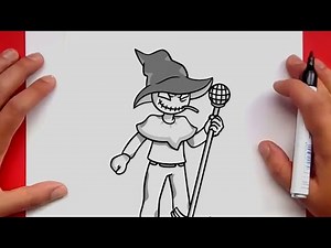 How to Draw Friday Night Funkin Characters Zardy