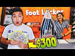 THE $300 FOOTLOCKER CHALLENGE!!