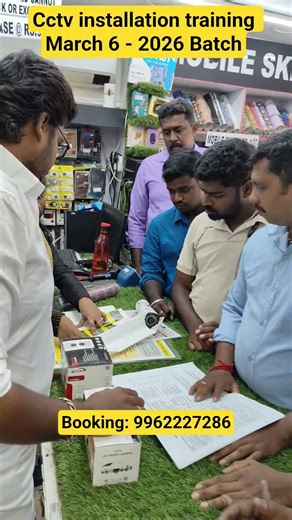 Cctv camera installation training in Chennai March -6 2026 Batch - Day.1 #cctvtraining