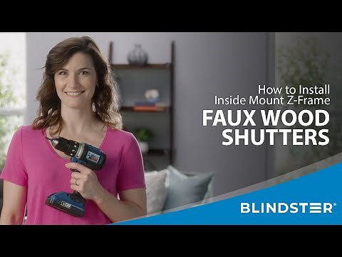 How to Install Faux Wood Plantation Shutters - Z-Frame