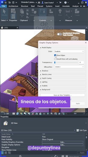 Comando GD: Opciones de visualización de gráficos en Revit | COMANDOS DE REVIT 20 💻