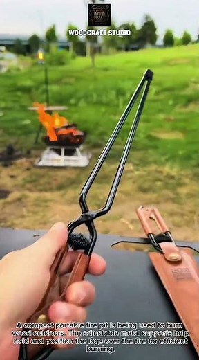 How a Portable Fire Pit Turns Simple Wood Into a Hot Outdoor Fire Fast! #FirePit #Camping #Outdoors