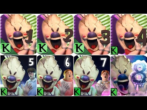 Ice Scream 1-8 all endings