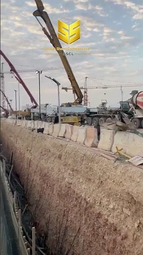 توريد وصب خرسانة جاهزة بالرياض للمشاريع الإنشائية | صروح الشامي #الرياض #اكسبلور #السعودية #بناء
