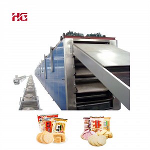 [Hot Item] Fully Automatic Puffed Crispy Rice Cracker Biscuit Making Machine for Rice Cracker Snack Machinery