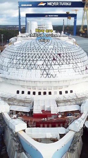 This is how MEGA cruise ships are built! 🤯 Cruise ships are masterpieces and involve thousands of decisions and years of planning and construction. This ships are quite literally built like a Lego set with on block going on another! 😳 Have you ever been to a cruise shipyard before? 🏗️ #cruiseship #cruising #travel #ship_facts #fyp