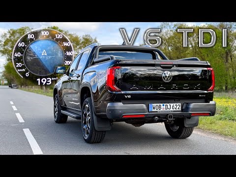 NEW! VW Amarok V6 TDI (241 hp)| 0-194 km/h acceleration🏁